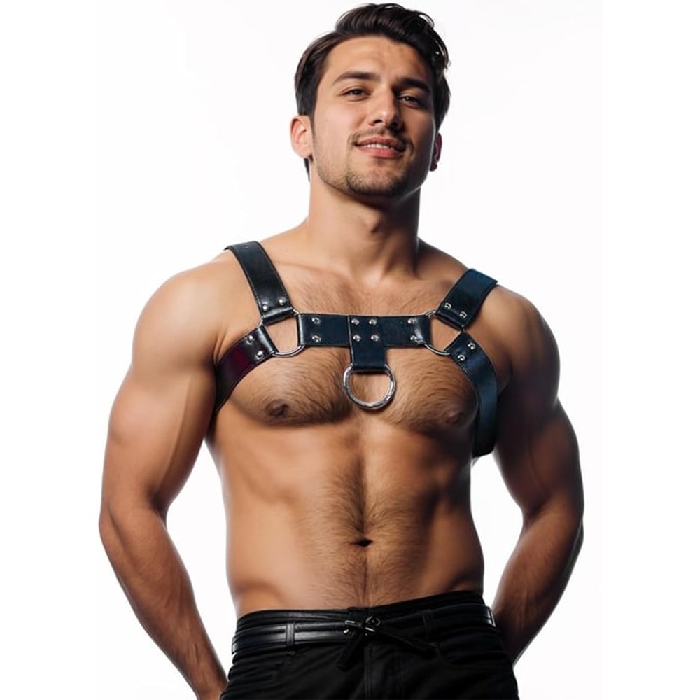 Zac's Alter Ego - Men's Chest & Shoulder Harnas - Zwart